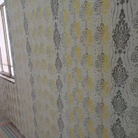 نقاشی ساختمان ساده و طرح کاغذ دیواری