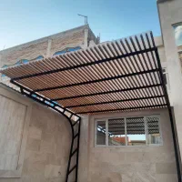 الاچیق روف گاردن میز و صندلی دکور چوب