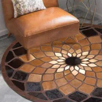 فرش پوست تکه دوزی از پوست طبیعی(کلاژ)|فرش|تهران, مولوی|دیوار