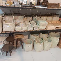 صنایع دستی گلدان حصیری