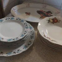 دیس ژاپنی قدیمی و چینی های قدیمی استفاده نشده