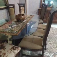 میز شیشه‌ای|میز و صندلی غذاخوری|فردیس, منظریه|دیوار