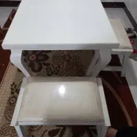 میز غذا خوری با دو تا نیمکت