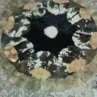 قالیچه یا پادری نو پوست خرگوش به شعاع ۶۰ سانت