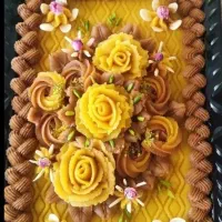 خنچه میوه ارایی حلوا مجلسی سنتی پکهای مجلسی دیزاین