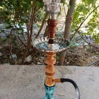 قلیان چوب زرد رگه دار