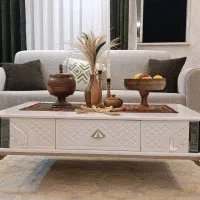 میز وسط ست با میز تلویزیون|مبلمان خانگی و میز عسلی|لاهیجان, خمیر کلایه|دیوار