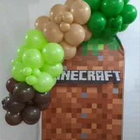 بادکنک تولد و بنر طرح ماینکرافت