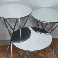 سه تیکه ی اینه ای یا میز عسلی اینه ای|مبلمان خانگی و میز عسلی|شفت, |دیوار