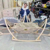 بانوج پایه چوبی ایلیا+پشه بند