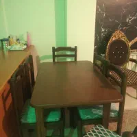 میز ناهار خوری چوبی ۶ نفره