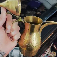 دله قهوه کاملا قدیمی برنجی