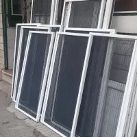 درب و پنجره دوجداره pvc و توری پلیسه