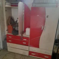 کمد لباس ویترین کودک ونوجوان بزرگ ۶کشو ومیز tvویتر|جاکفشی، کمد، دراور|فولادشهر, مسکن مهر فولادشهر|دیوار