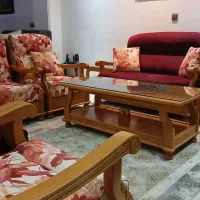 مبل ۸ نفره با جلو مبلی و دو عدد عسلی|مبلمان خانگی و میز عسلی|ساری, |دیوار