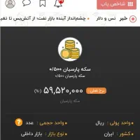 سکه پارسیان /۵۰۰ سوت