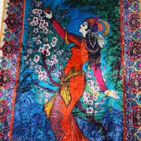 پرده مخمل قدیمی عتیقه