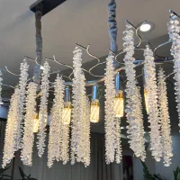 دوعدد لوستر طرح شاخه نبات در حد نو