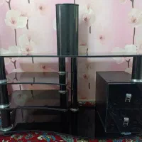 میز تلویزیون شیشه ای