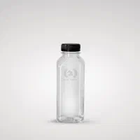 بطری پت ۵۰۰ سی‌سی طرح جوس (درب مشکی)  ارسال کشوری