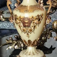 میوه خوری چینی و برنز ۳ مدل گلدان کریستال و تزیینی|صنایع دستی و سایر لوازم تزئینی|تهران, امامت|دیوار