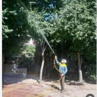 سمپاشی و آبرسانی با تانکر 1500لیتری