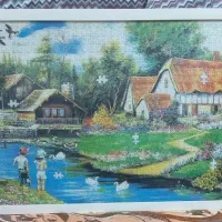 پازل ۱۰۰۰ تیکه قاب شده آماده