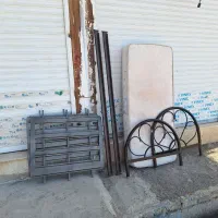 ۲عدد تخت خواب فِلزی ۱نفره با دوشک رویال تمیز|تخت و سرویس خواب|پاکدشت, حصار امیر|دیوار