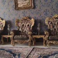 مبل استیل سلطنتی نقدی یا اقساطی|مبلمان خانگی و میز عسلی|کرج, برغان|دیوار