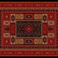 فرش سمانه) بدکن نیاز به چک وضامن خوش نقش وطرح|فرش|برازجان, |دیوار