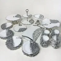 ست عیدانه و پذیرایی وهفت سین رزینی و سنگ مصنوعی