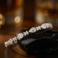 دستبند نقره کد ۱۶۷۲ (گالری نقره سینا)