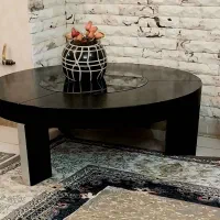 میز جلو مبلی مشکی وارداتی