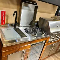 باربیکیو فول آپشن استیل ( باربیکیو تاج )|اجاق گاز و لوازم برقی پخت‌وپز|تهران, بنی‌هاشم|دیوار