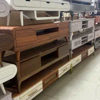 میز تلویزیون طرح شومینه ساده تنوع مدل و رنگبندی