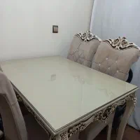 مبل ۷نفره همراه میز ناهارخوری ومیزوسط ودوتا عسلی|مبلمان خانگی و میز عسلی|ری, شهرک نظامی|دیوار