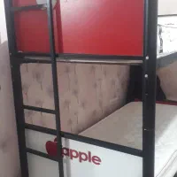 تخت فلزی دو طبقه با تشک|تخت و سرویس خواب|گنبد کاووس, |دیوار