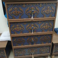 سرویس خواب دونفره چوب|تخت و سرویس خواب|تهران, شهرک امید|دیوار