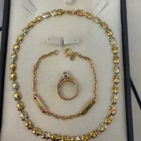 گردنبند دستبند ورساچ انگشتر نگیندار ،النگو دخترانه