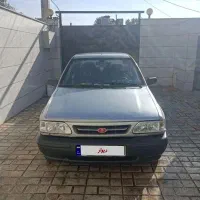 پراید مدل 90 نقره ای دور رنگ ، با برگه کارشناسی