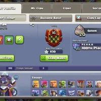 اکانت کلش آف کلنز تان 15 مکث