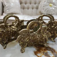 جا دستمال کاغذی برنجی برای سر سفره یا میز عسلی