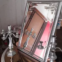 آینه وشمعدان تمام استیل
