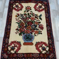 زرع و نیم بختیاری نقشه گلدانی پشم و رنگ طبیعی|فرش|تهران, حر|دیوار