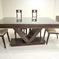 میز ناهارخوری ۶ نفره همراه صندلی