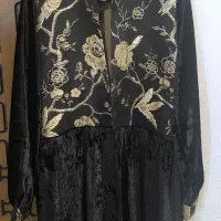 مانتو ژاکارد دامن مخمل ونوس درحد نو،سایز۴۴