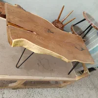 میز جلو مبلی چوب سنجد،گردو|مبلمان خانگی و میز عسلی|همدان, |دیوار