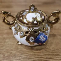 شکلات خوری طلایی گرد سرامیک Unique