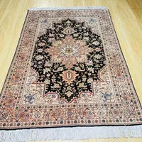 ذرع نیم مشکی گل ابریشم تبریز|فرش|تهران, سلسبیل جنوبی|دیوار