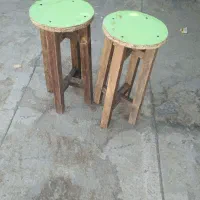 فروش دو عدد صندلی( چهار پایه) چوبی|میز و صندلی غذاخوری|جونقان, |دیوار